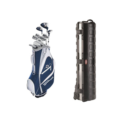 Wilson Profile Women's Right Handed Complete Golf Club Set & Wheeled Travel Case