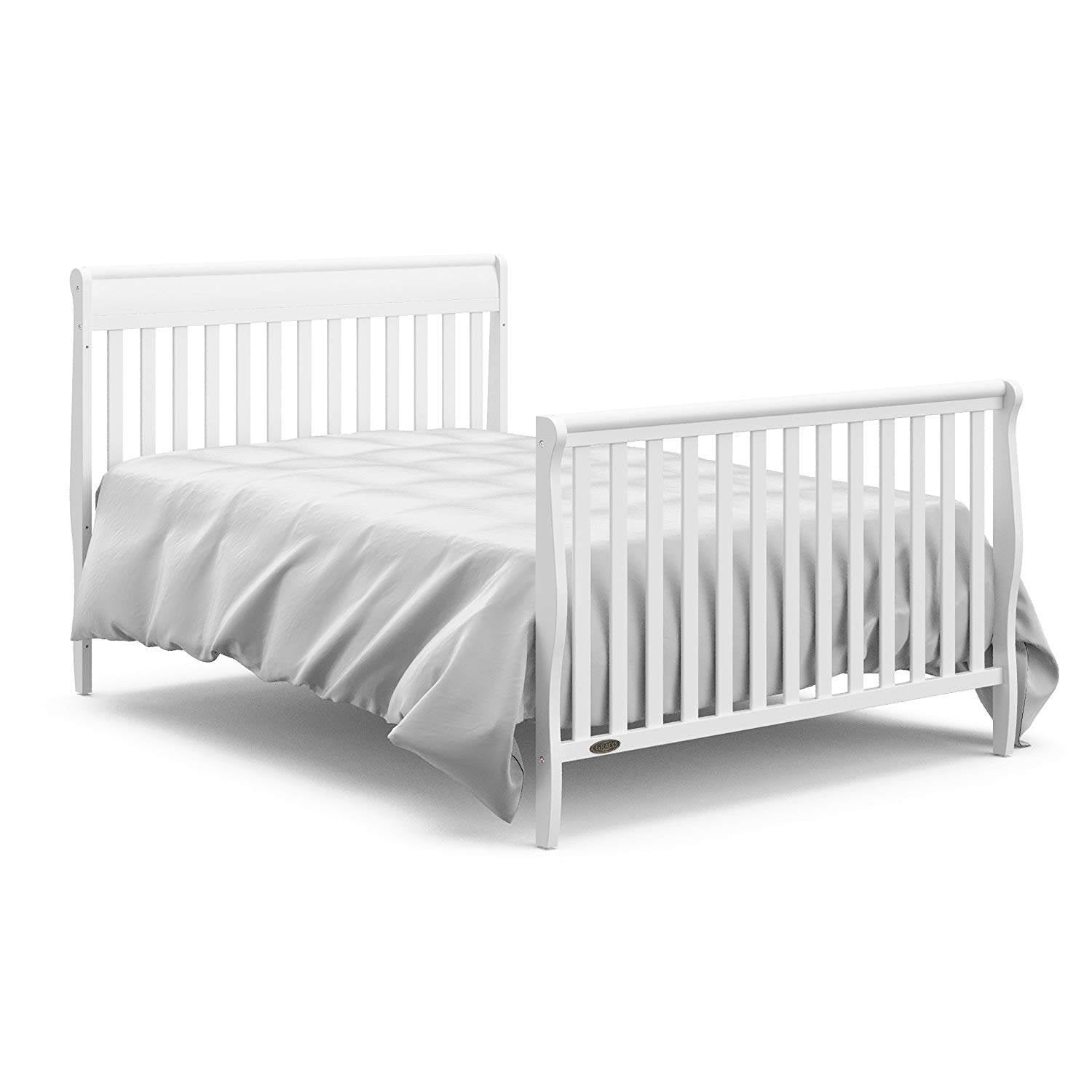 Graco Stanton 4 in 1 Convertible Crib, White & Kolcraft Fresh Start Mattress