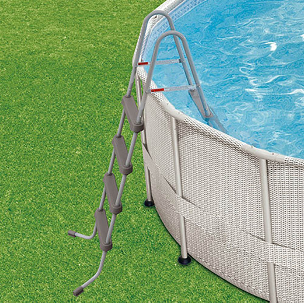 Summer Waves 18' x 48" Above Ground Metal Frame Pool w/ Ladder & Cleaning Kit