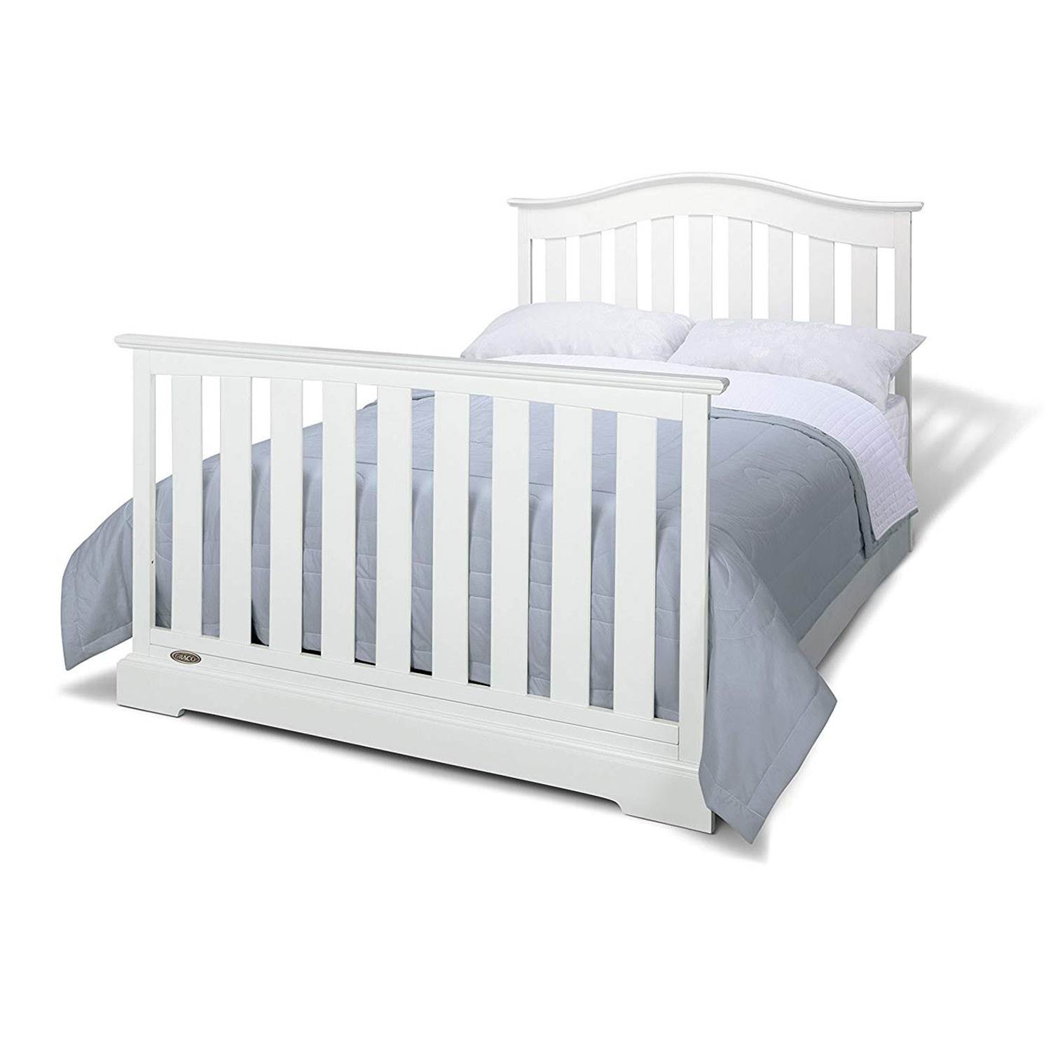 Graco Westbrook 4 in 1 Convertible Crib, White & Kolcraft Fresh Start Mattress - VMInnovations