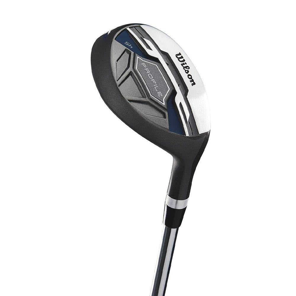 Wilson Profile Men's Senior Right Hand Golf Club Set, Blue & Wheeled Travel Case