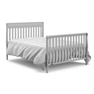 Graco Stanton Convertible Crib, Pebble Gray & Kolcraft Pure Sleep Crib Mattress - VMInnovations