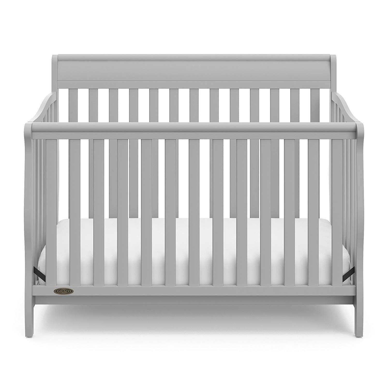 Graco Stanton Convertible Crib, Pebble Gray & Kolcraft Fresh Start Mattress - VMInnovations