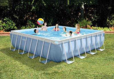 Intex 16ft x 48in Prism Frame Above Ground Pool w/ Pump & Chemical Cleaning Kit