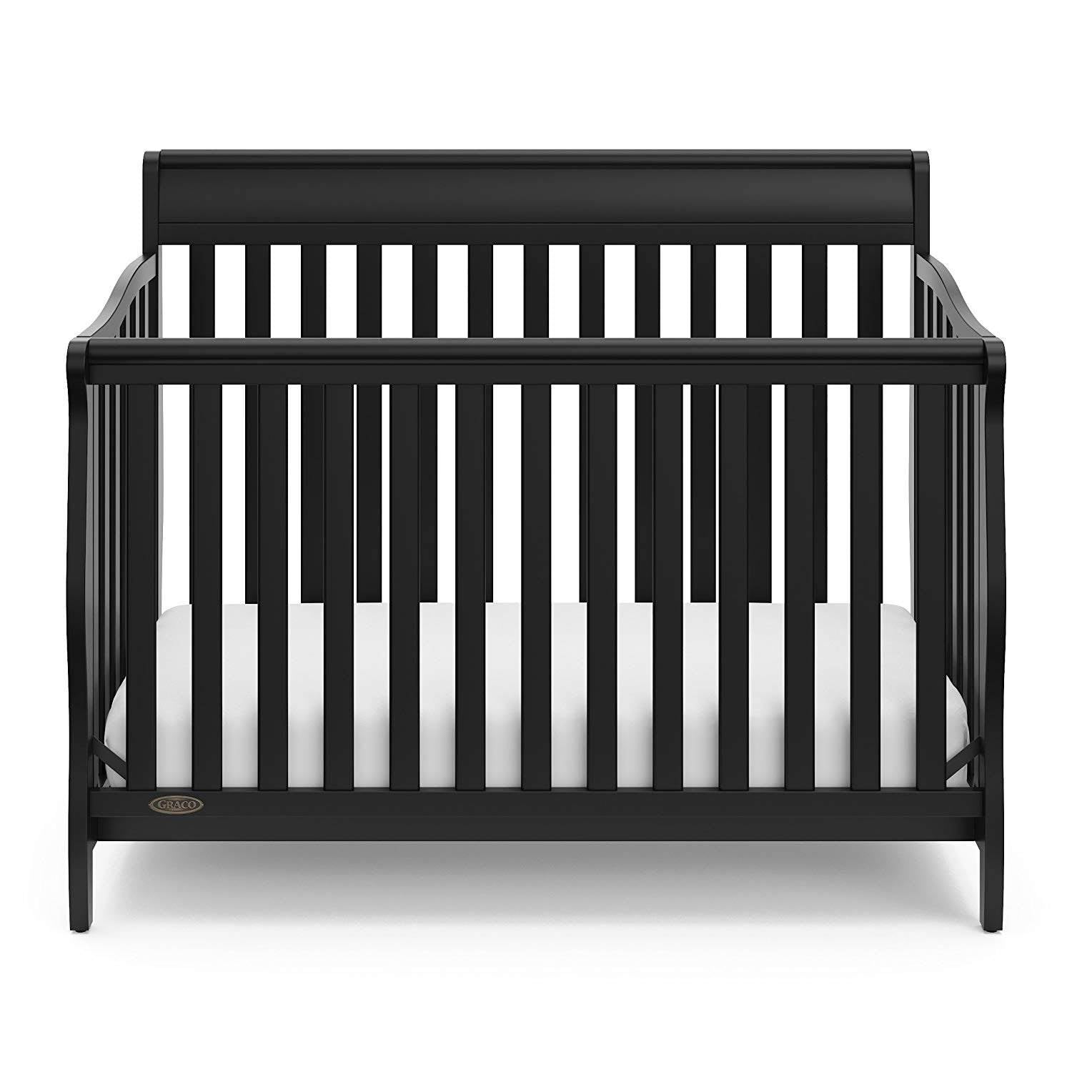 Graco Stanton 4 in 1 Convertible Crib, Black & Kolcraft Pure Sleep Crib Mattress