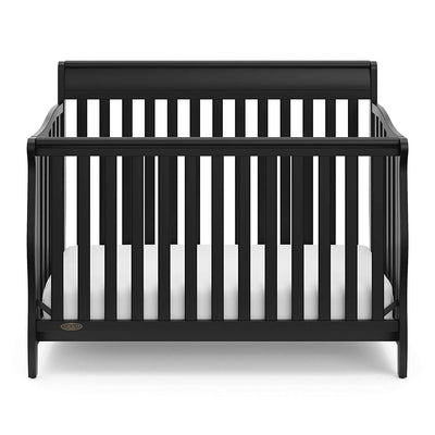 Graco Stanton 4 in 1 Convertible Crib, Black & Kolcraft Pure Sleep Crib Mattress