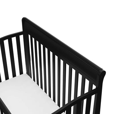 Graco Stanton 4 in 1 Convertible Crib, Black & Kolcraft Pure Sleep Crib Mattress