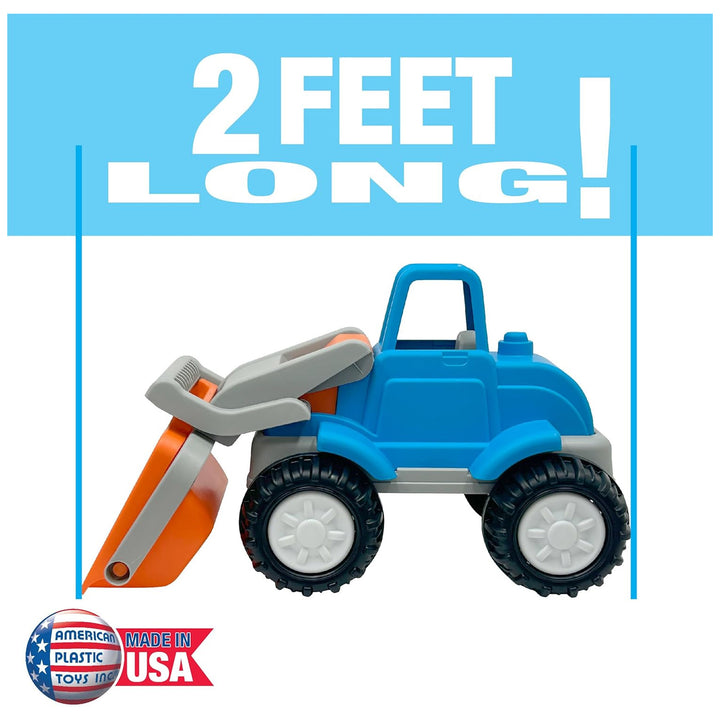 American Plastic Toys Gigantic Loader Truck with Tilting Loading Dump Bucket
