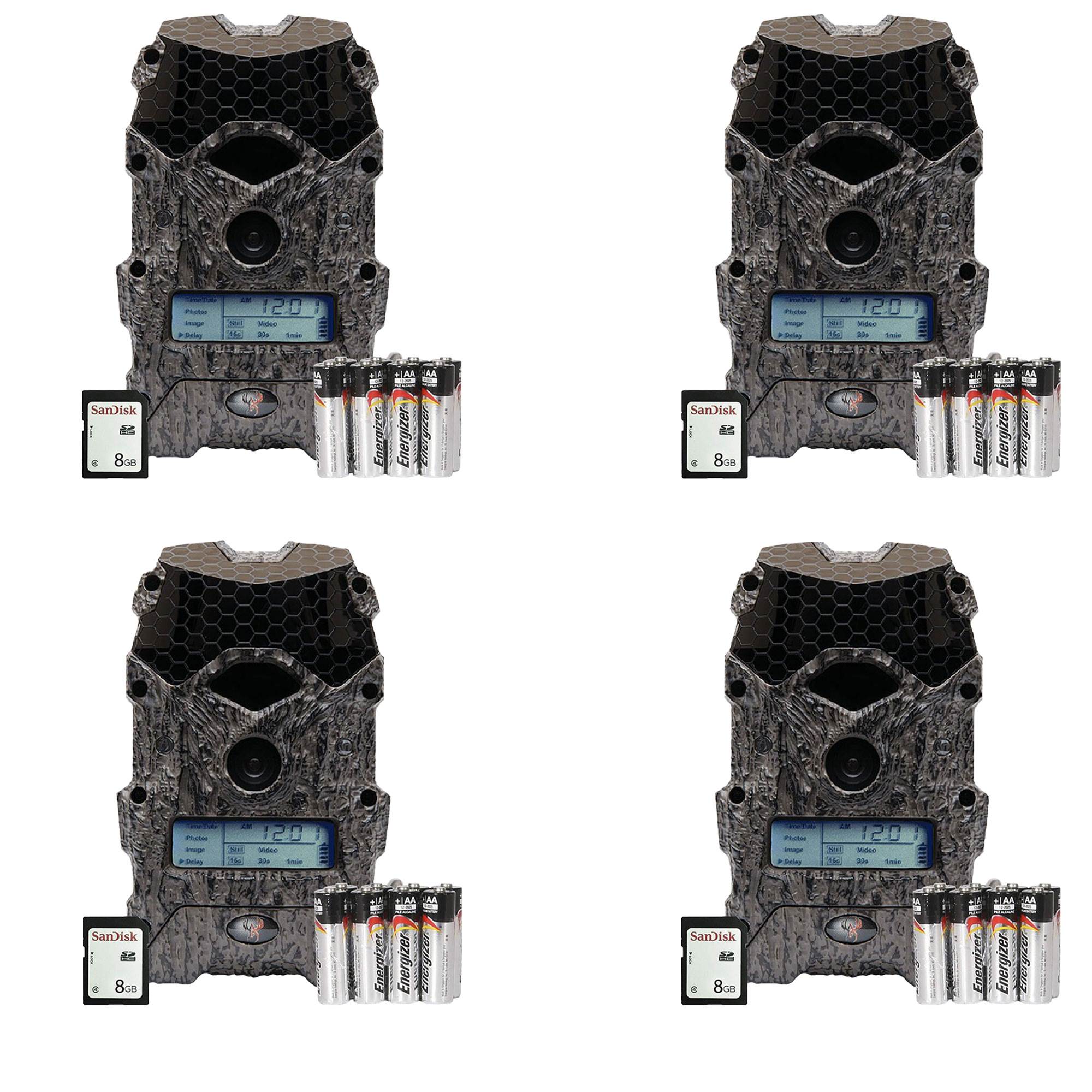 Wildgame Innovations Mirage 16MP Game Camera w/ SD Card & Batteries (4 Pack)