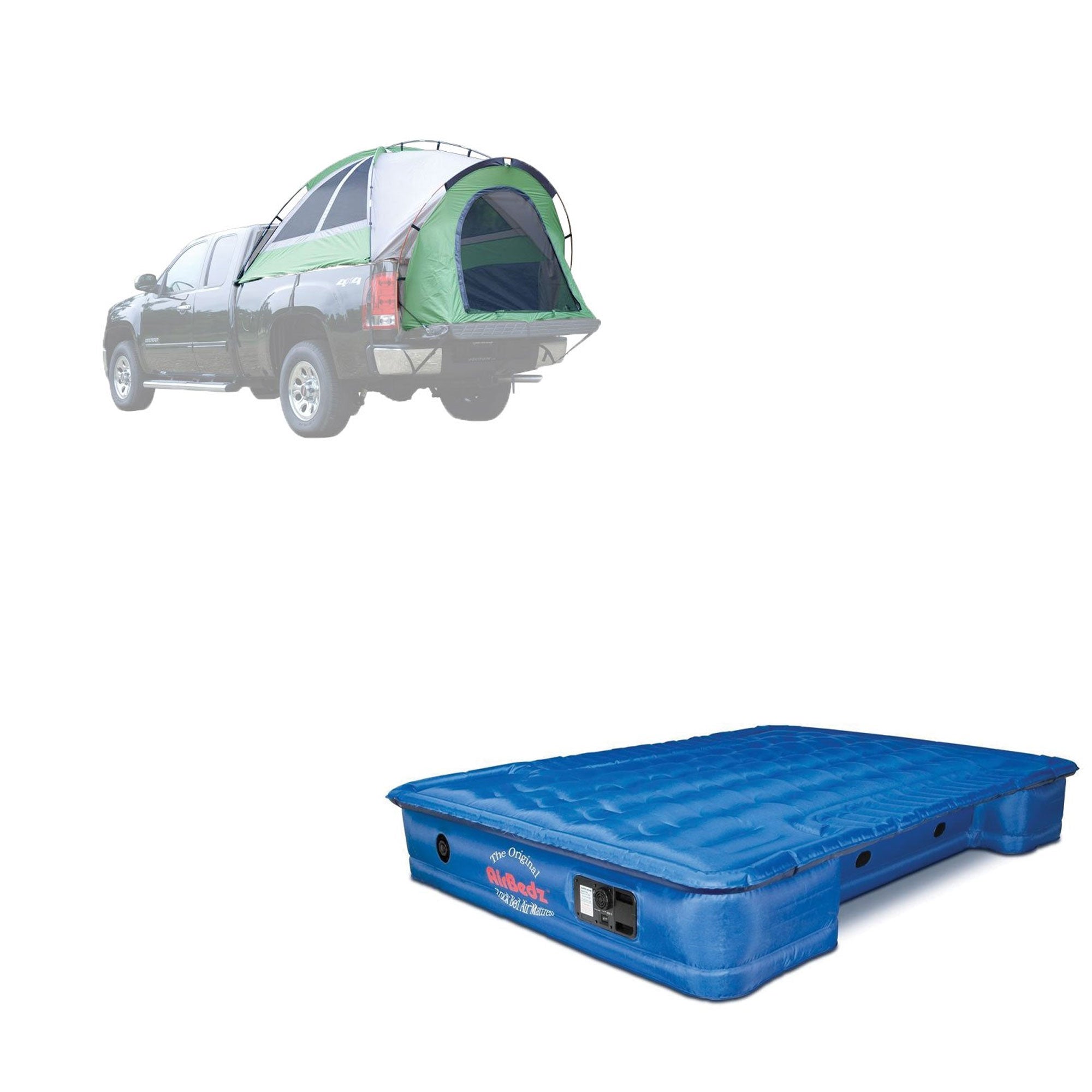 Napier Backroadz Crew Cab Truck Tent & AirBedz Truck Air Mattress with Pump