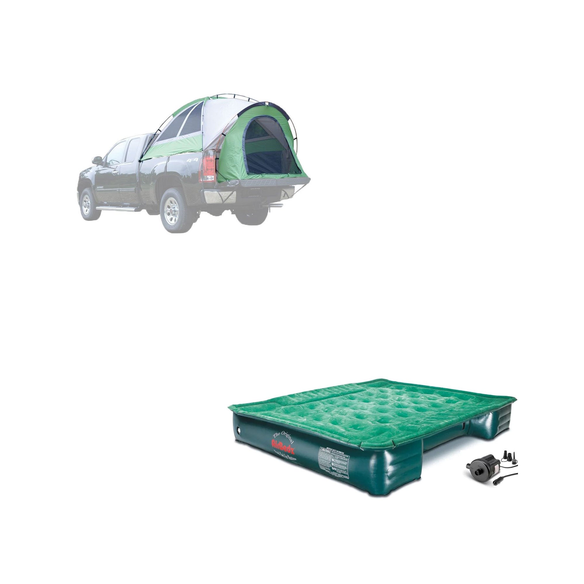 Napier Backroadz 2 Person Truck Tent & AirBedz Lite Truck Air Mattress