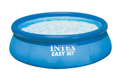 Intex Easy Set Inflatable Pool, Filter & Pump and Easy Set Pool Cover (Open Box)