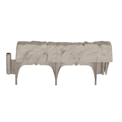 Suncast 10 Piece Landscape Design Border Decorative Rock Stone Edging (4 Pack) - VMInnovations