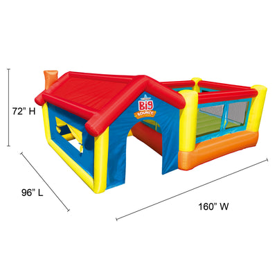 Banzai Inflatable Bounce House and Outdoor Playhouse w/ Motor Blower (Used)