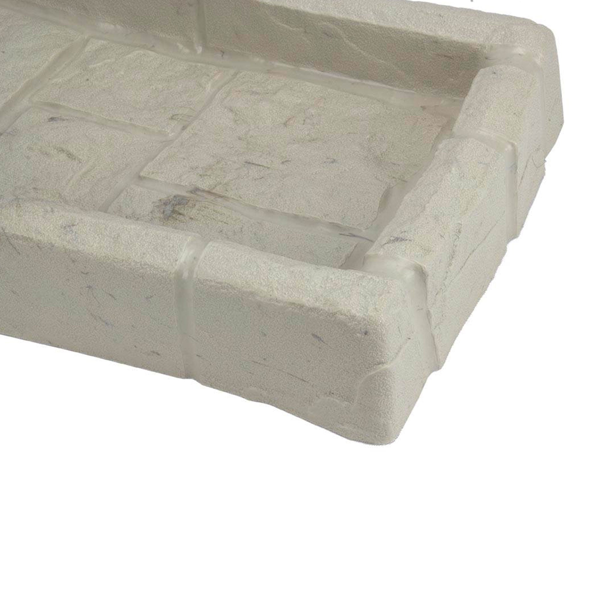 Suncast SB24 Decorative Rain Gutter Downspout Garden Splash Block Taupe (3 Pack) - VMInnovations