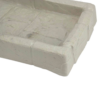 Suncast SB24 Decorative Rain Gutter Downspout Garden Splash Block Taupe (3 Pack) - VMInnovations