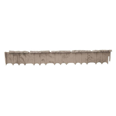 Suncast Quick Edge 35 Inch Single Strip Resin Lawn Edging, Flagstone (8 Pack)