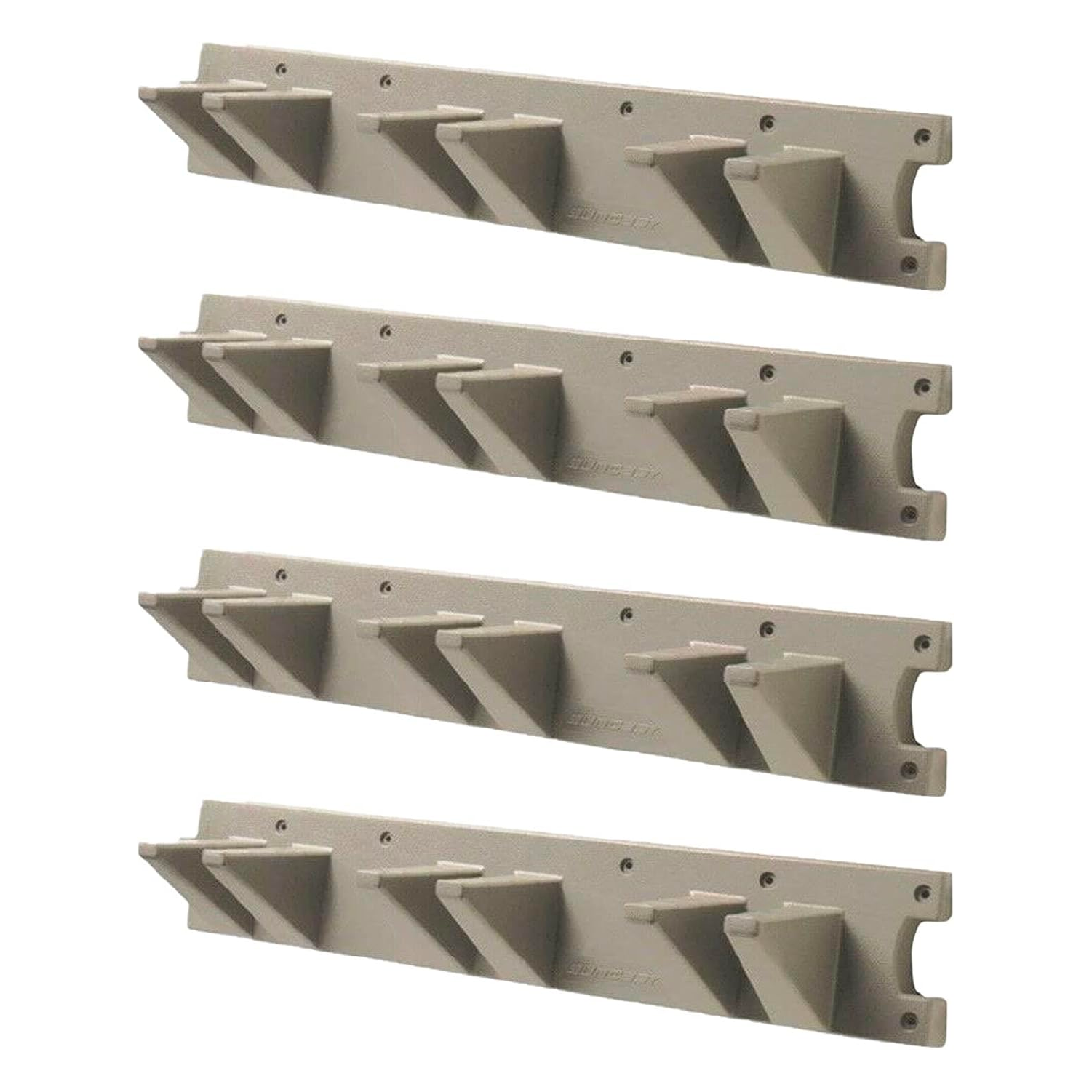 Suncast 2 Foot Wall Mount Long Handled Garden Tool Hanger Organizer (4 pack) - VMInnovations