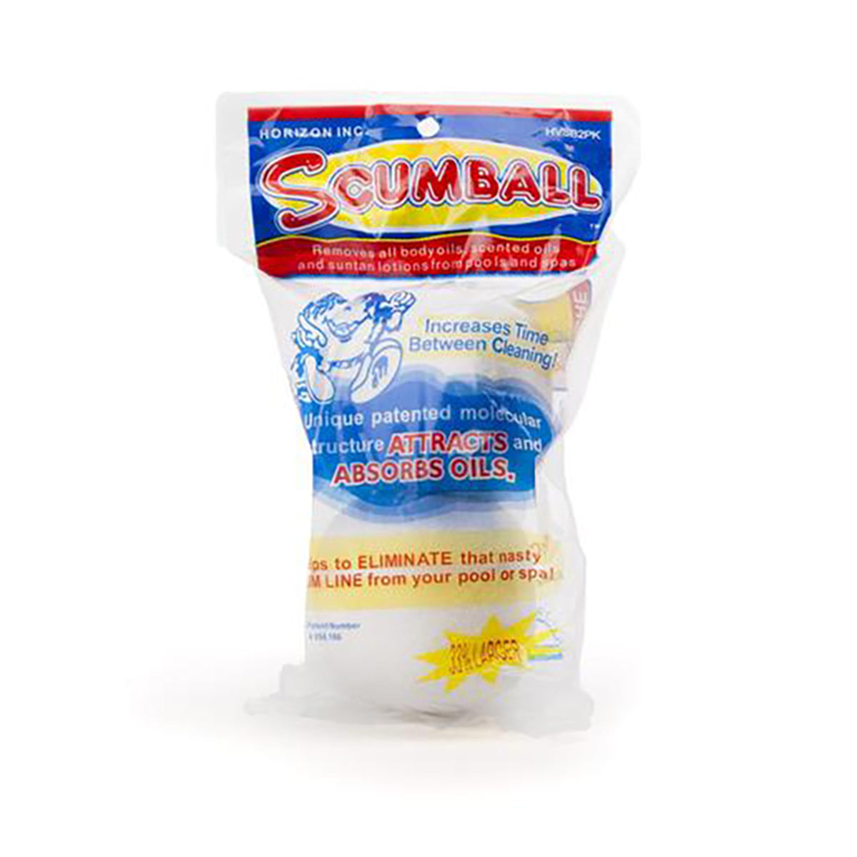 Horizon Ventures Scumball Pool & Spa Scum Eliminating Ball (2 Pack) (Open Box)