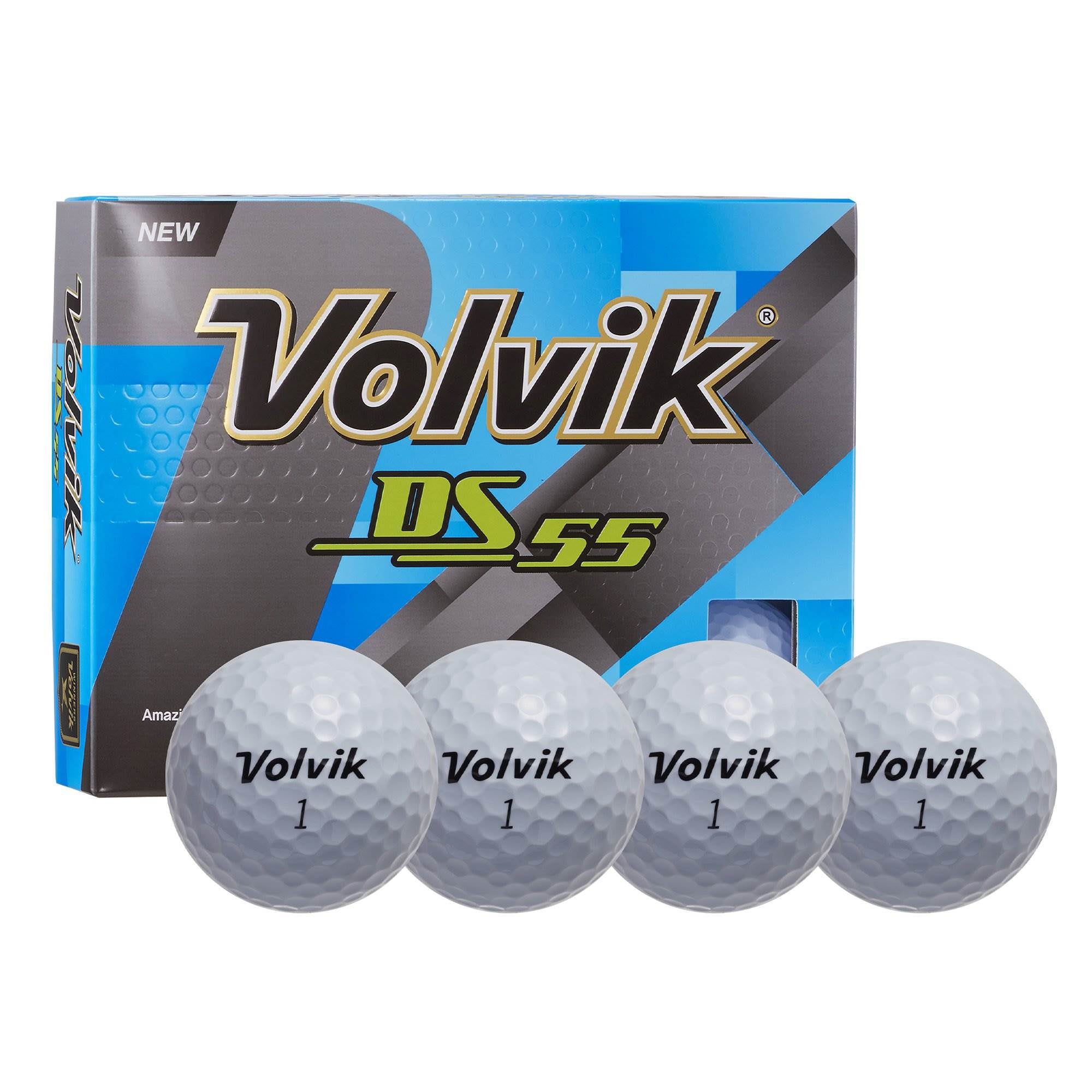 Volvik DS55 Dual Spin 12 Pack Golf Balls & Golfwith Smart Marker Shot Tracker