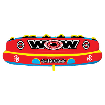 WOW Watersports 14-1080 Bingo 1 to 4 Person Towable Water Tube with Foam Handles