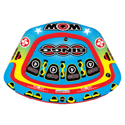 WOW Watersports 14-1080 Bingo 1 to 4 Person Towable Water Tube with Foam Handles