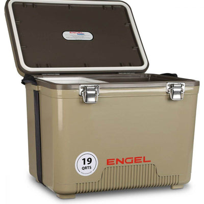 Engel Coolers 19-Quart Lightweight Insulated Cooler Drybox, Tan (Damaged)