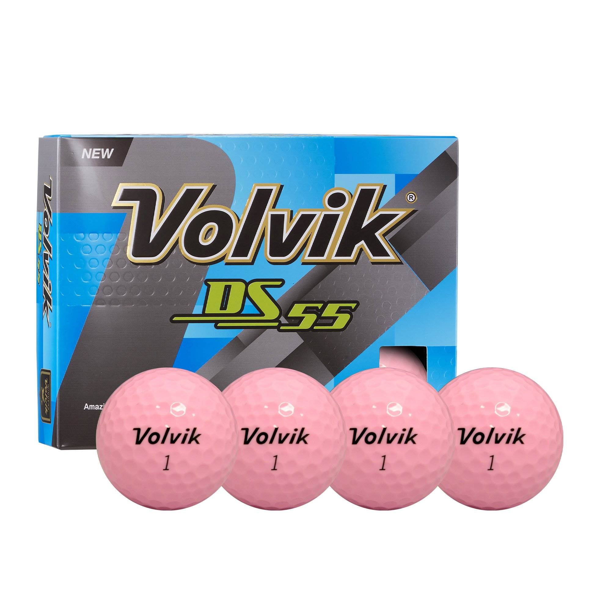 Volvik Dual Spin 12 Pack Golf Balls, Pink & Golfwith Smart Marker Shot Tracker