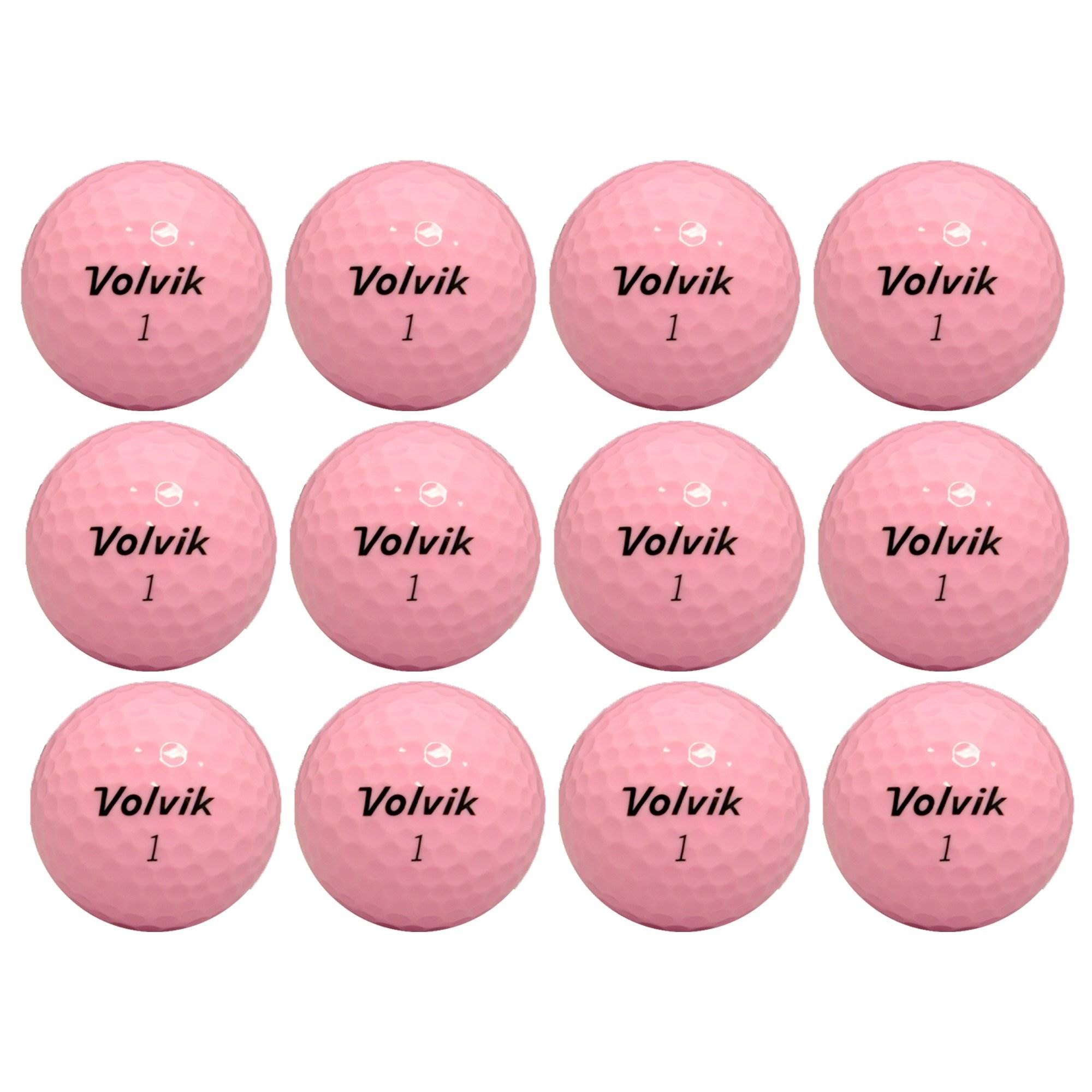 Volvik Dual Spin 12 Pack Golf Balls, Pink & Golfwith Smart Marker Shot Tracker