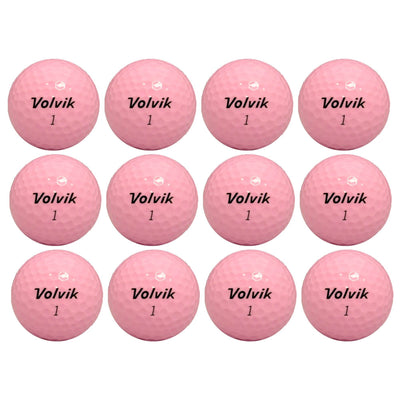 Volvik Dual Spin 12 Pack Golf Balls, Pink & Golfwith Smart Marker Shot Tracker