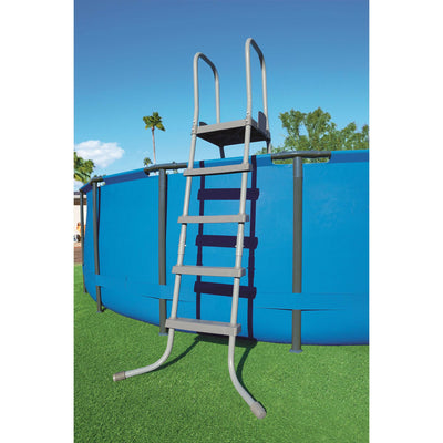 Bestway Power 22 x 4.3 Foot Swimming Pool w/ Pump & Filter & Bestway Pool Vacuum