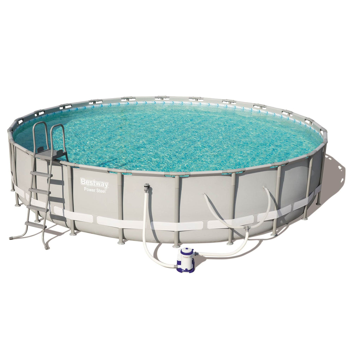 Bestway Power 22 x 4.3 Foot Swimming Pool w/ Pump & Filter & Bestway Pool Vacuum