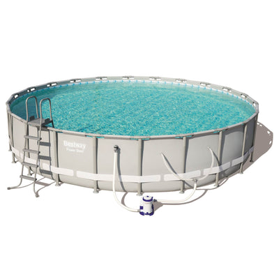 Bestway Power 22 x 4.3 Foot Swimming Pool w/ Pump & Filter & Bestway Pool Vacuum