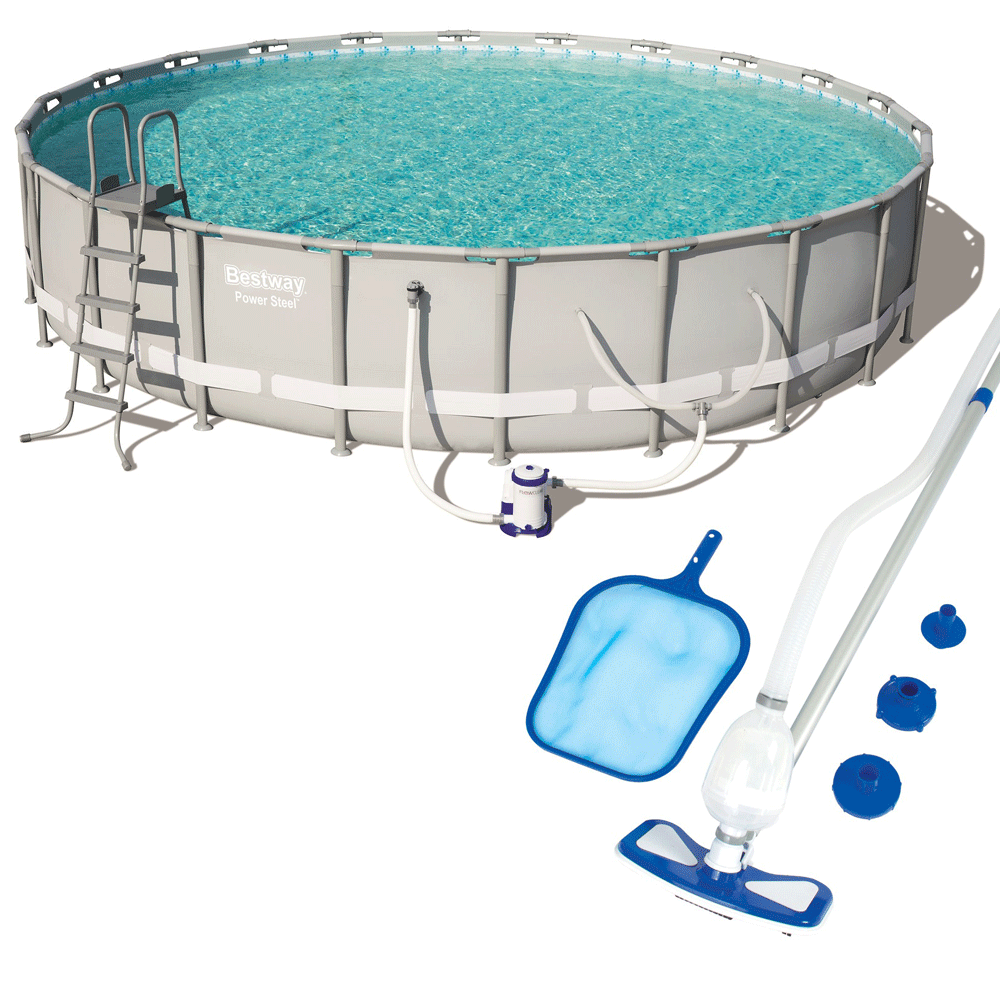 Bestway Power 22ft x 22ft x 51.6in Pool with Pump & Filter & Maintenance Kit