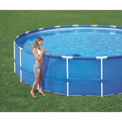 Bestway Power Swim Vista 16 Foot x 4 Foot Above Ground Pool & Pump, Cleaning Kit
