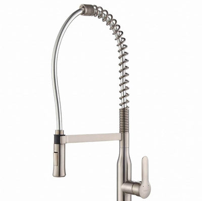 Kraus Nola Single Lever Commercial Pull-Down Kitchen Faucet, Stainless Steel