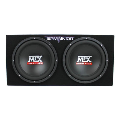MTX TNE212D 12-Inch 1200-Watt Car Audio Dual Loaded Subwoofer Box Enclosure