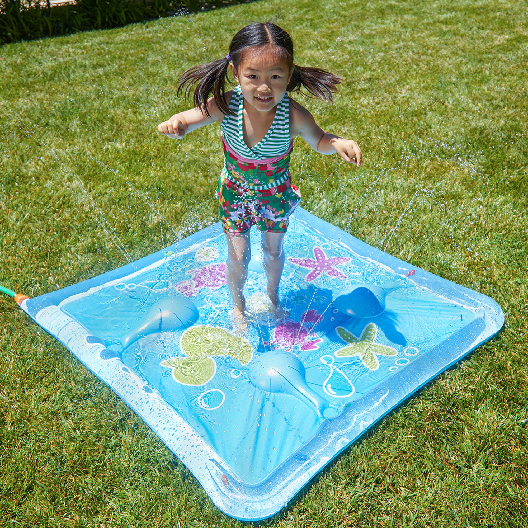 Wham-O Sea Creature Printed Children's Splash Pad with Inflatable Rim (Used)