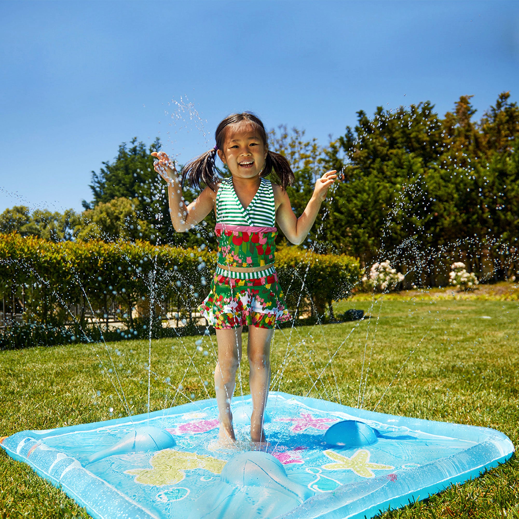 Wham-O Sea Creature Printed Children's Splash Pad with Inflatable Rim (Used)