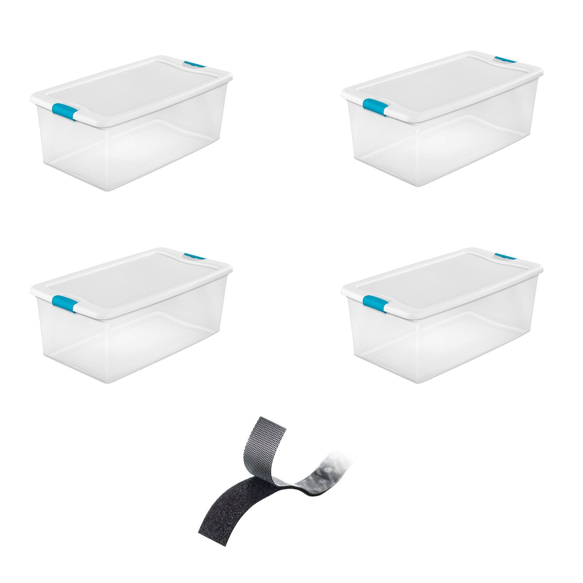 Sterilite 106 qt Storage Bundled with VELCRO® Brand Industrial Strength - VMInnovations