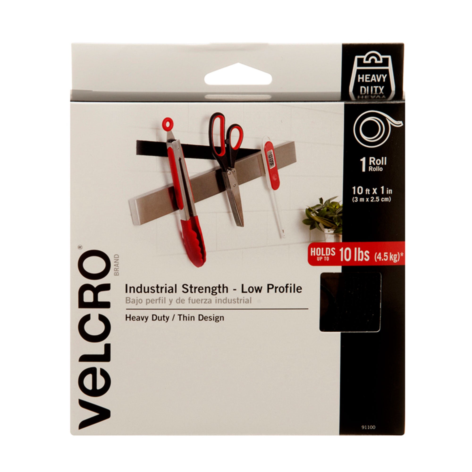 Sterilite 64 Qt Storage Box (6 Pack) Bundled with VELCRO® Brand 1 Inch Fastener