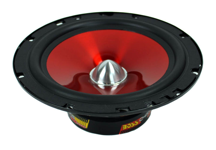 BOSS 6.5" 350W 2 Way Car Audio Speakers System Red Stereo (Pair) (Refurbished)