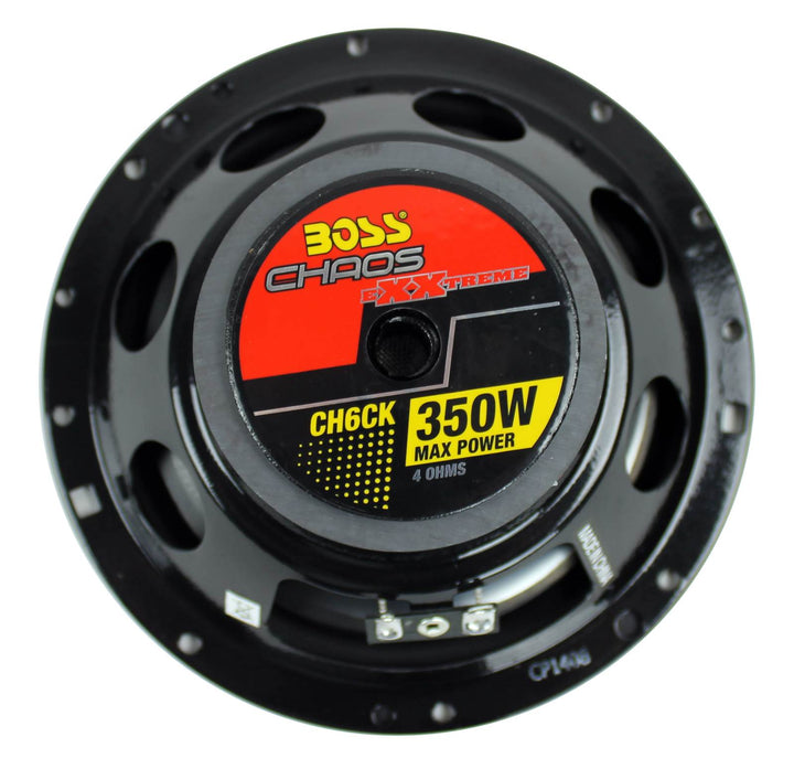 BOSS 6.5" 350W 2 Way Car Audio Speakers System Red Stereo (Pair) (Refurbished)