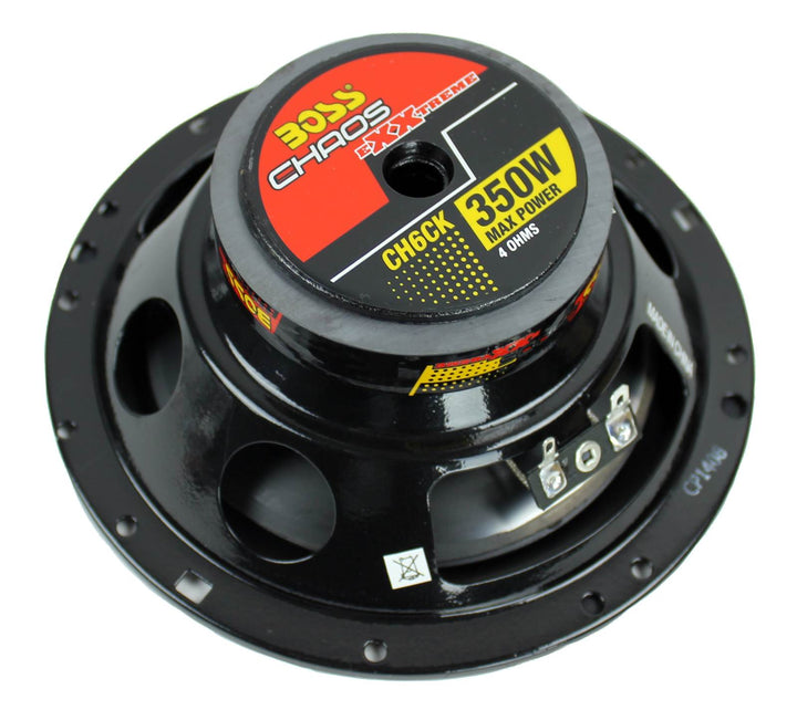 BOSS 6.5" 350W 2 Way Car Audio Speakers System Red Stereo (Pair) (Refurbished)
