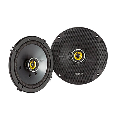 Kicker CS 6.5 Inch Car Audio Speaker with Woofers, Yellow (2 Pack) (Open Box)