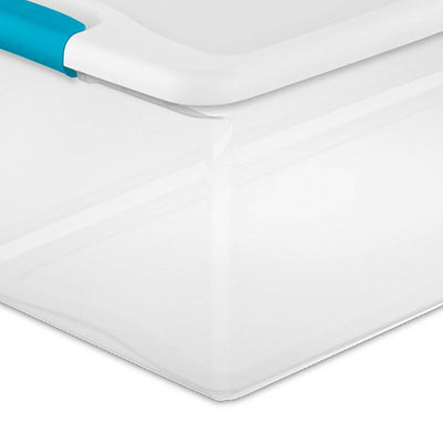 Sterilite 106 Qt Container (12 Pack) Bundled with VELCRO® Brand 10 Ft Adhesive - VMInnovations