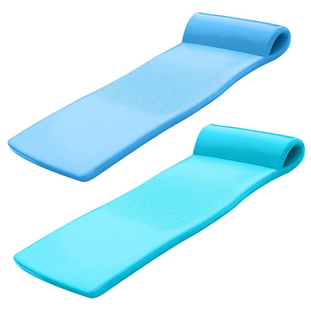 TRC Recreation Sunsation Foam Lounger Pool Floats, Bahama Blue & Tropical Teal