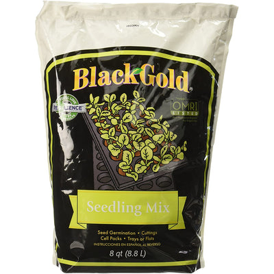 SunGro Black Gold Seeds & Cutting Seedling Germination Mix, 8 Quart Bag (4 Pack)