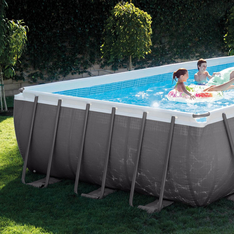 Intex 24 x 12 x 4.3 Foot Ultra XTR Rectangular Pool, 2 Pack of Floats and Cooler