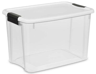 Sterilite 30 Qt Storage (12 Pack) Bundled with VELCRO® Brand Roll - VMInnovations